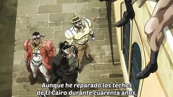 jojo's bizarre adventure stardust crusaders Egypt Arc capitulo 12 (sin censura)