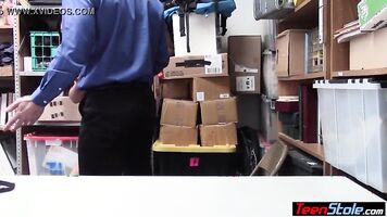Busty muslim teen thief punish fucked by a LP officer